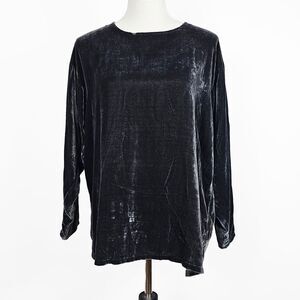Dosa Gray Velvet Size 1 S/M Shirt Flawed